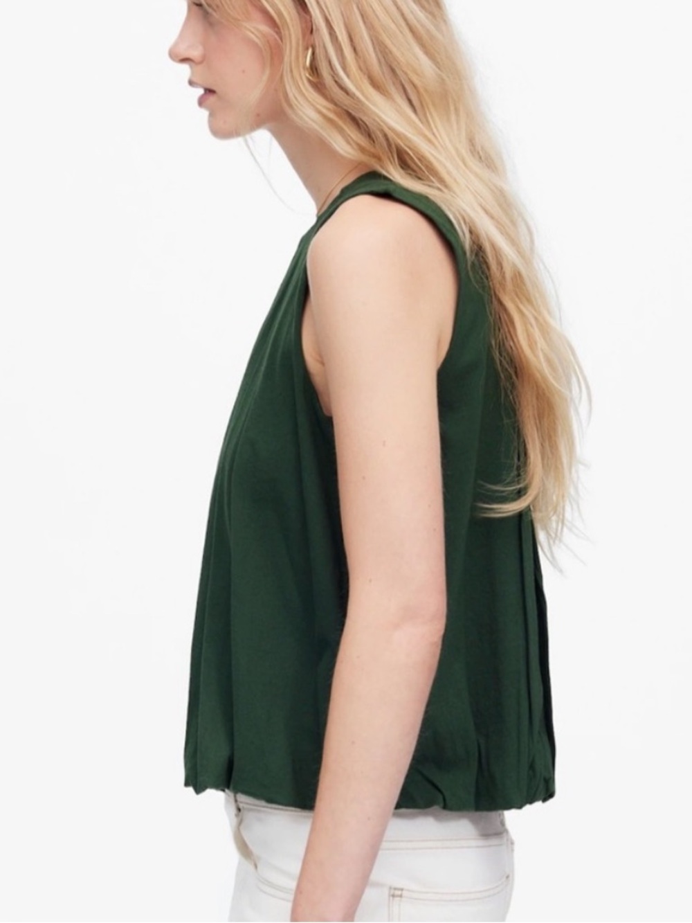 Madewell - Sleeveless Crewneck Bubble Top - Picture 3 of 3